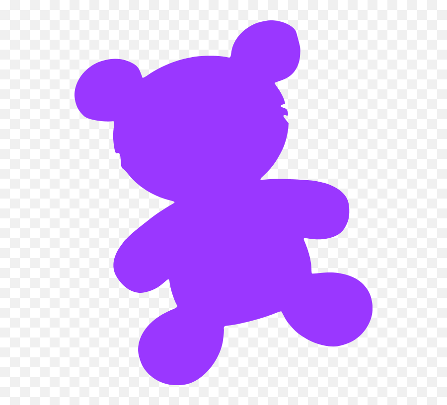Teddy Bear Silhouette Pink - Transparent Teddy Bear Silhouette Emoji,Teddy Bears Svg Emoticon Set