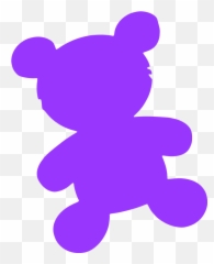 Teddy Bear Silhouette Pink - Transparent Teddy Bear Silhouette Emoji,Teddy Bears Svg Emoticon Set