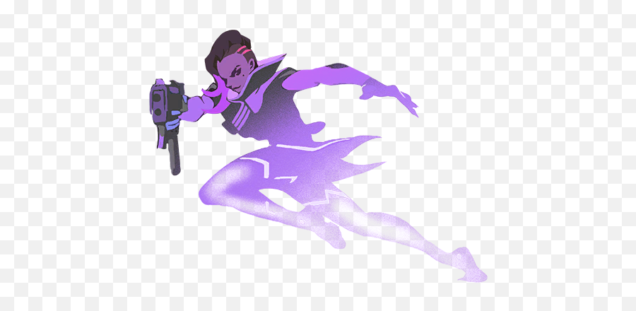 Overwatch Sombra Png Overwatch Sombra Png Transparent Free - Overwatch Sprays Sombra Transparent Emoji,Heroes Of The Storm Emoji