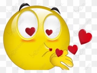 Kissing Clipart Smiley Face - Love Faces Emoji,Kiss Emoticon Code