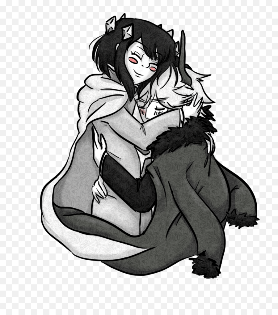 Love Anime Couple Hug Wallpaper - Cute Anime Couple Cuddling Emoji,Hugging Emoji Iphone