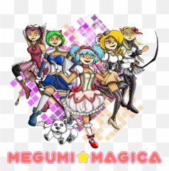 Megumi Magica Punkkommando77 - Illustrations Art Street Emoji,Kyubey Emoticon Text