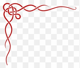 Vine Heart Half Black Dark Red Border - Red Border For Invitation Card Emoji,Emoji Border Clipart