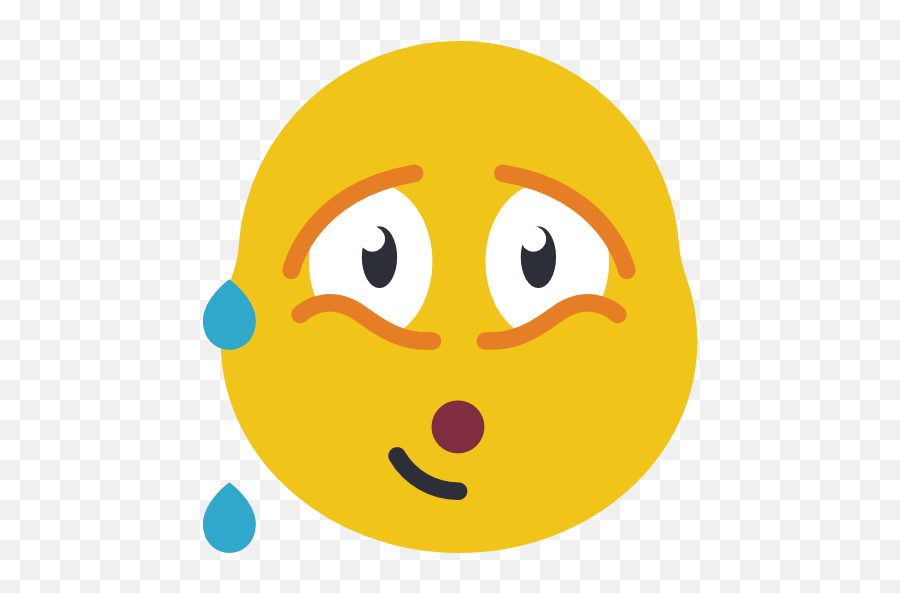 Sweating - Happy Emoji,Sweating Emoji