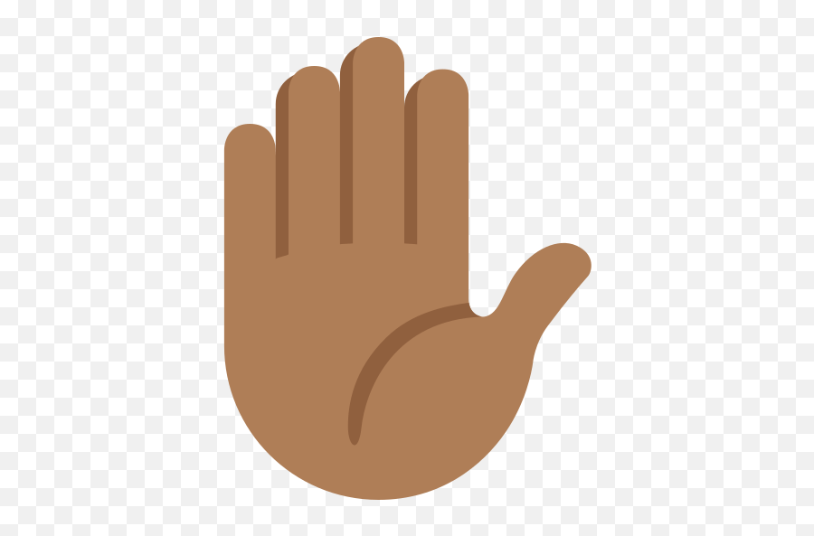 Palm Of Hand Medium Dark Skin Tone Emoji,One Finger Emoji