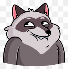 64win Sticker 60370 Pilfy The Raccoon Emoji,Raccoon Emojis