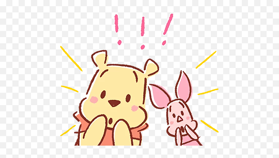 Telegram Sticker From Pooh And Piglet Lovely Pack Emoji,Ooh Face Emoji