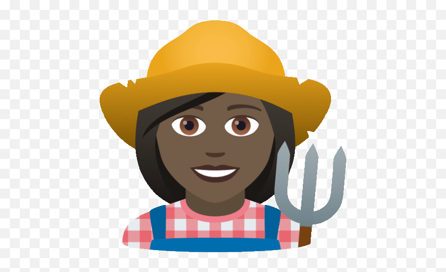 Farmer Joypixels Gif - Emoji Agriculteur,Pitchfork Emoji