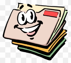 Vector Illustration Of Cartoon File Folder Holds Loose - File Folder Cartoon Emoji,Emoji School Folder