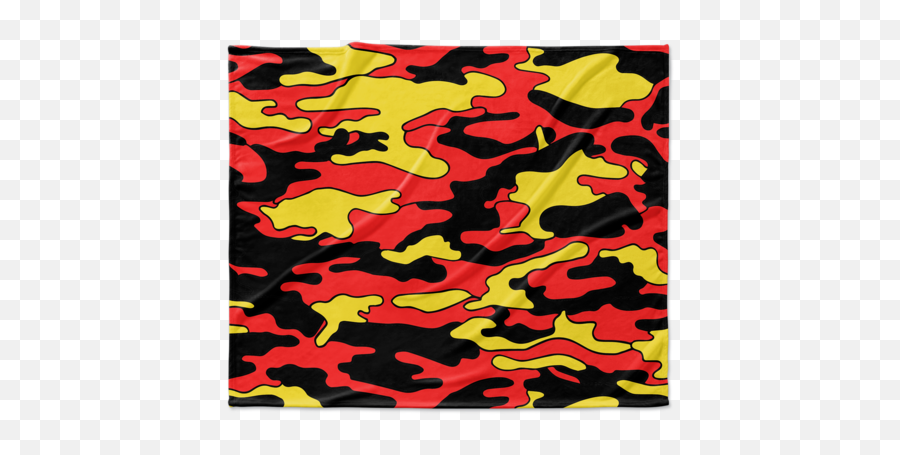 Blankets - Red And Yellow Camouflage Emoji,Emoji Blanket Walmart