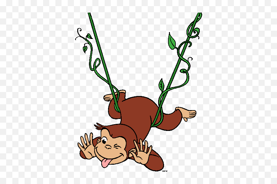 Free Curious Cliparts Download Free - George The Monkey On A Vine Emoji,Curious Emotion