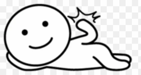 Laying Stickers Set For Telegram - Happy Emoji,Laying Emoticon