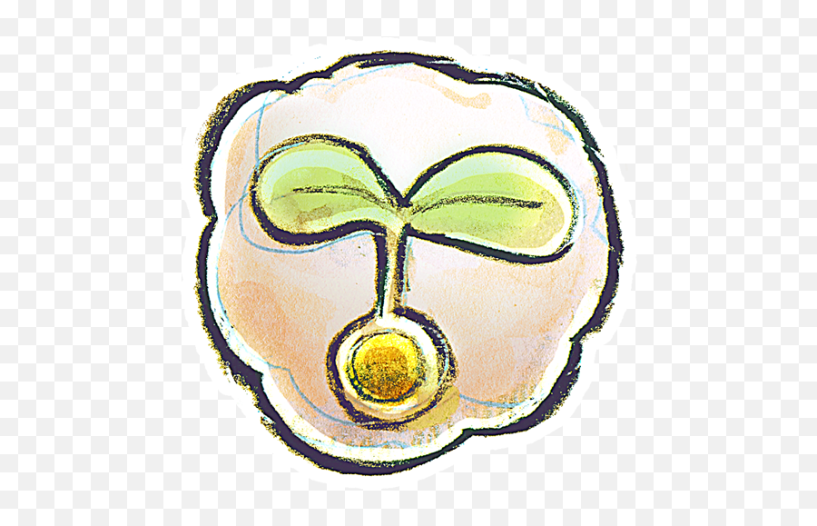 Flower Seed Icon - Cartoon Flower Seed Emoji,Emotion Buddy Icons
