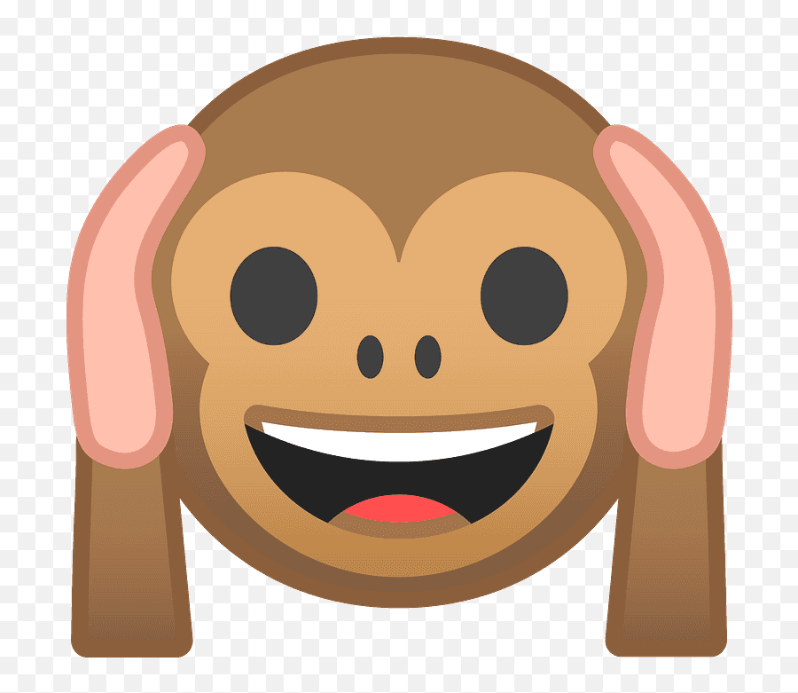 Hear No Evil Monkey Icon - See No Evil Monkey Emoji,Monkey See No Evil Emoji