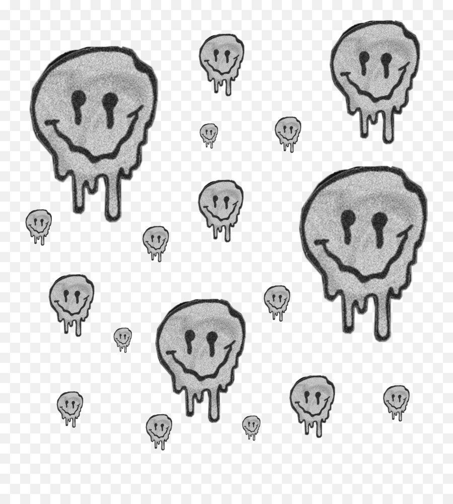 Drip Smile Sticker By B R I N A - Simple Aesthetic Alternative Drawings Emoji,Grey Smiley Face Emoji