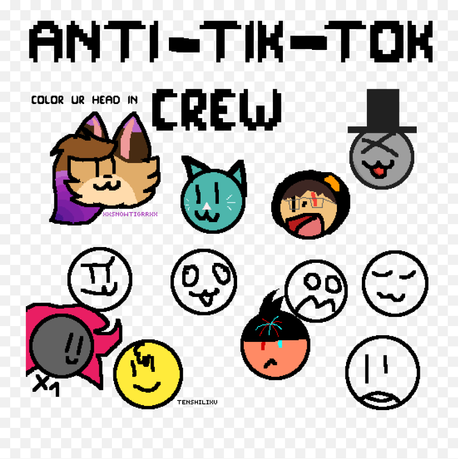 Pixilart - I Hate Tik Tok By Nightmaredude11 Dot Emoji,Hate Emoticon