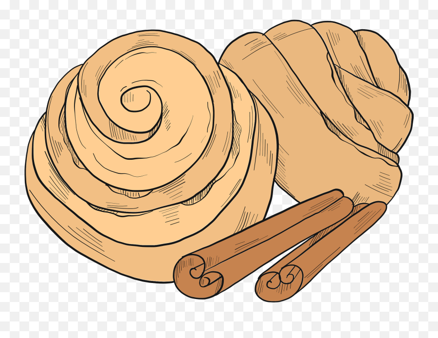 Cinnamon Rolls Clipart - Transparent Cinnamon Roll Logo Emoji,Cinnamon Emoji