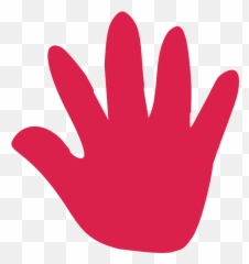 Hands Clipart Png - Clip Art Red Hand 747676 Vippng Right Hand Clip Art Emoji,Blood Hand Emojis Png