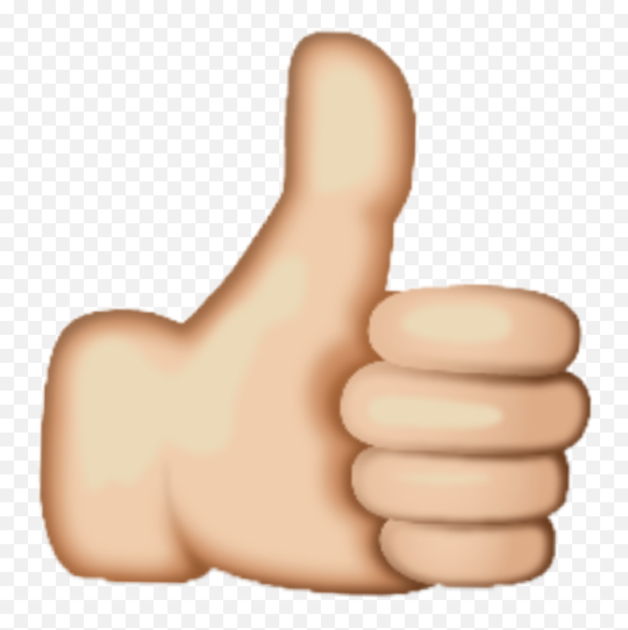 Ftestickers Like Hand Thumbsup Tumblr - Thumbs Up Emoji,Like Emoji Png