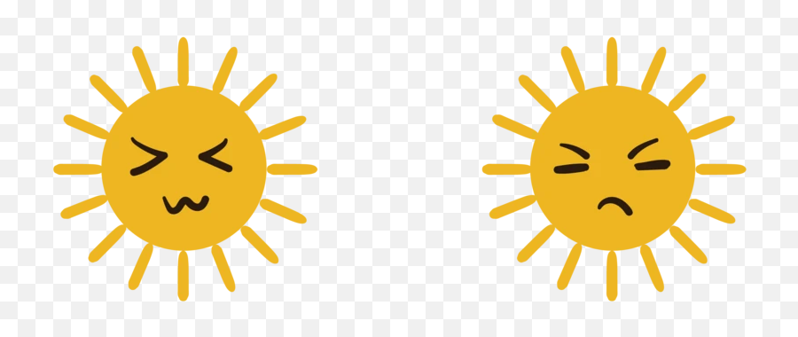 Cute Drawing Sun Emoticon Pack - Illustrated Sun Emoji,Emoticons Png Pack Download
