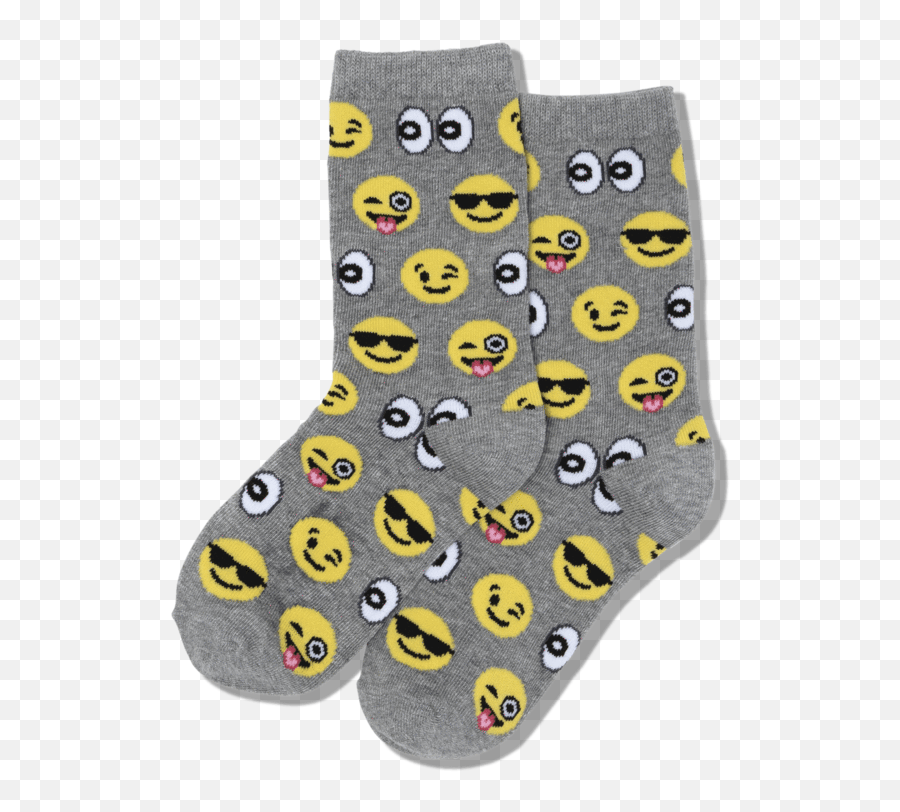 Emoji Childrens Crew Sock - For Teen,Down Syndrome Emoji