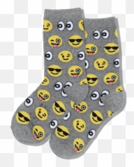 Emoji Childrens Crew Sock - For Teen,Down Syndrome Emoji