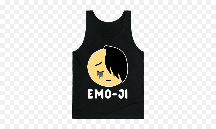 Emo Tank Tops Lookhuman - Sleeveless Emoji,Emo Kid Emoticon