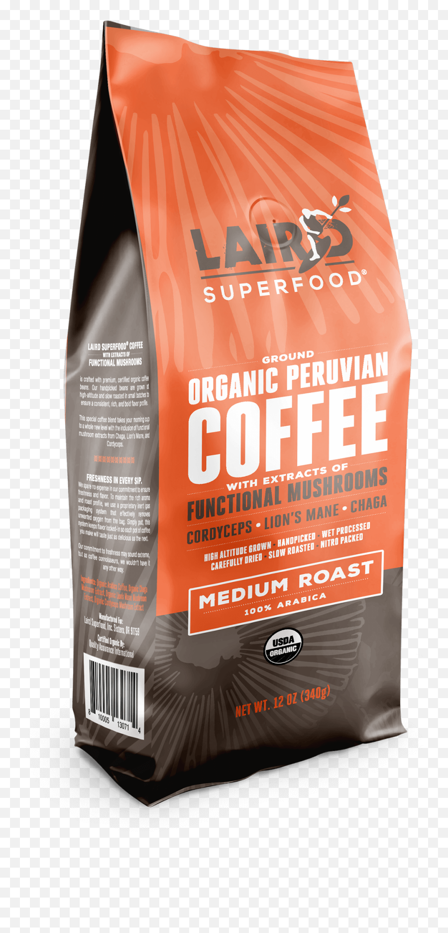 Medium Roast Ground Mushroom Coffee Laird Superfood - Coffee Emoji,Emotions Grew Cold