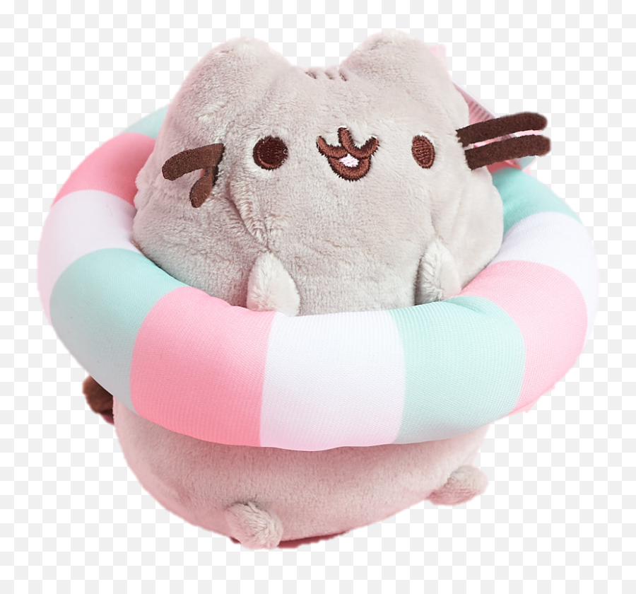 Pusheen The Cat Stuffed Animal - Pusheen Plush Transparent Png Emoji,Poolcat Emoji