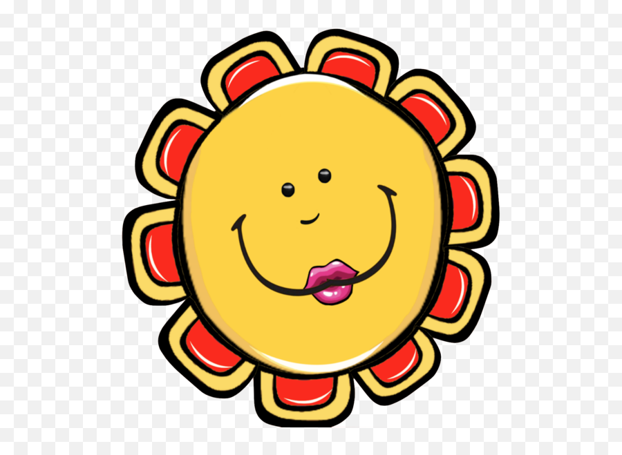 8 Yellow Face Cute Cartoon Flower Faces 8 Different Images - Purple Up For Military Kids Emoji,Flower Smiley Emoticon Text