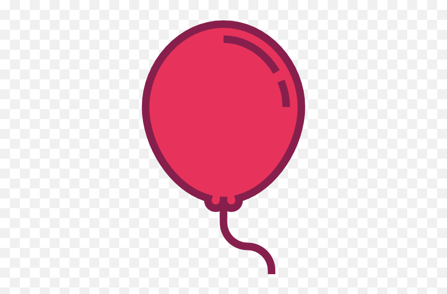 Birthday Party Balloon Balloons Decoration Celebration - Balloon Icon Png Free Emoji,Baloons Emoticons