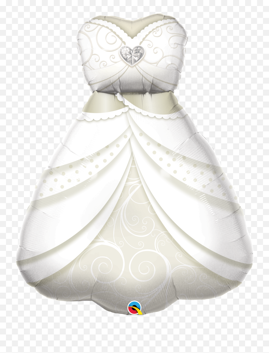 Wedding Dress Foil Balloon - Balloons For Wedding Dress Emoji,Emojis Mouse Bride Big Size