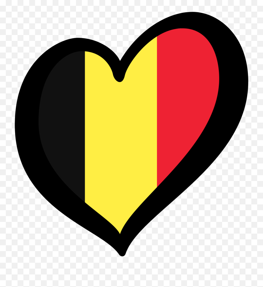 Belgium Eurovision Heart Flag Clipart - Belgium Flag Png Eurovision Emoji,Belgium Flag Emoji