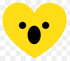 Free Heart Emoji Gasp Png With - Happy,Yellow Heart Emoji