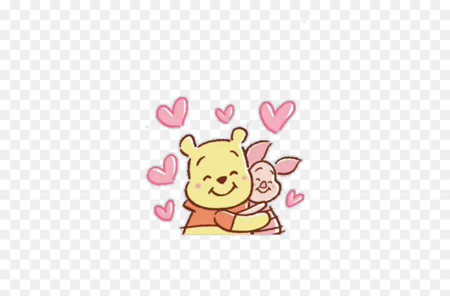 Sticker Maker - Winnie The Pooh Cute Emoji,Pooh Bear Emoticons