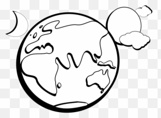 Earth Moon Sun Outline Png Svg Clip Emoji,Chloe Grace Moretz Kiki Emoticon