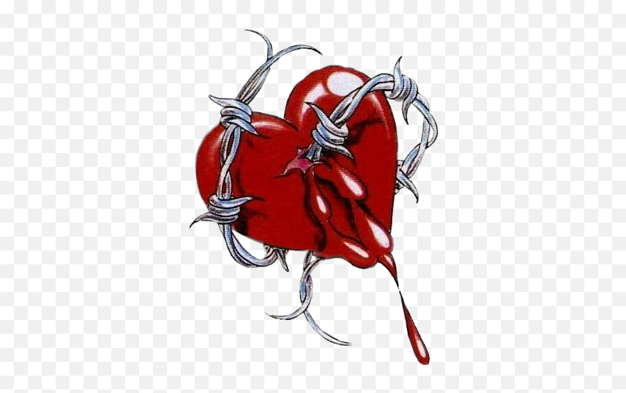Discover Trending Bleeding Heart Stickers Picsart - Heart Tattoo Designs Emoji,Bleeding Heart Emoji