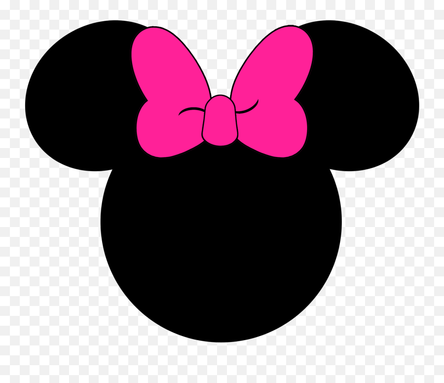Number 4 Clipart Minnie Mouse Number 4 - Minnie Mouse Face Silhouette Emoji,Minnie Emoji