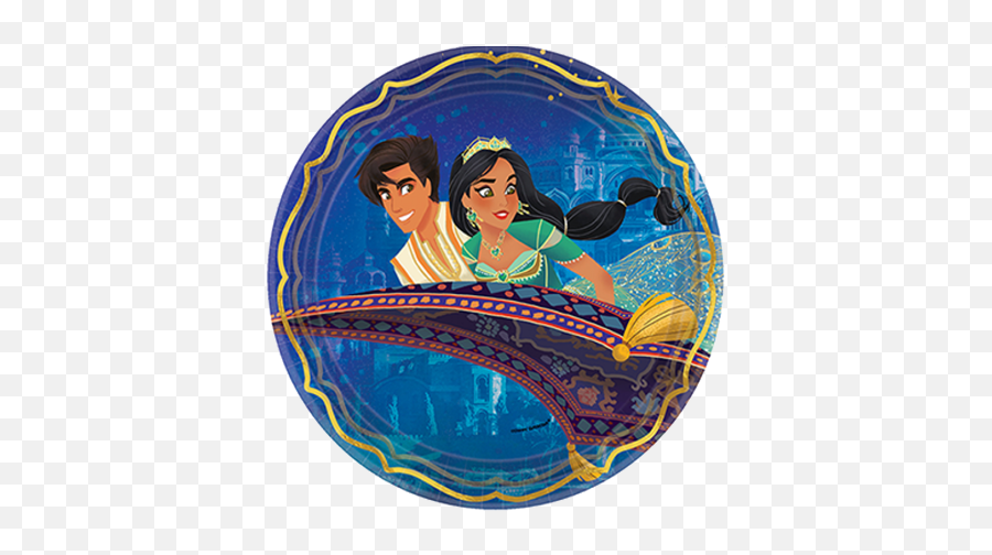Aladdin Party Supplies And Decorations Auckland Just - Aladdin Live Action Lunch Plates Emoji,Emoji 2 Arabian Nights