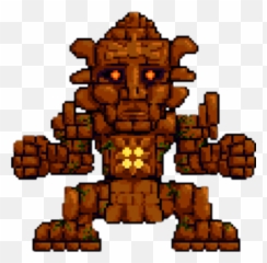 The Most Edited Golem Picsart - Golem Terraria Emoji,Stoneface Emoji