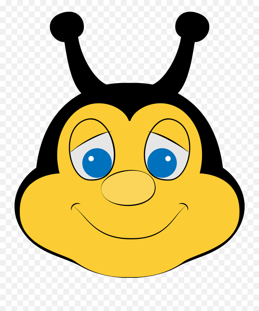 Bee Face Clipart Free Download Transparent Png Creazilla - Bee Face Png Cartoon Emoji,Honey Emoticon