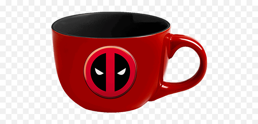 Marvel - Deadpool Logo Soup Mug Serveware Emoji,Coffee Cup Emoticon