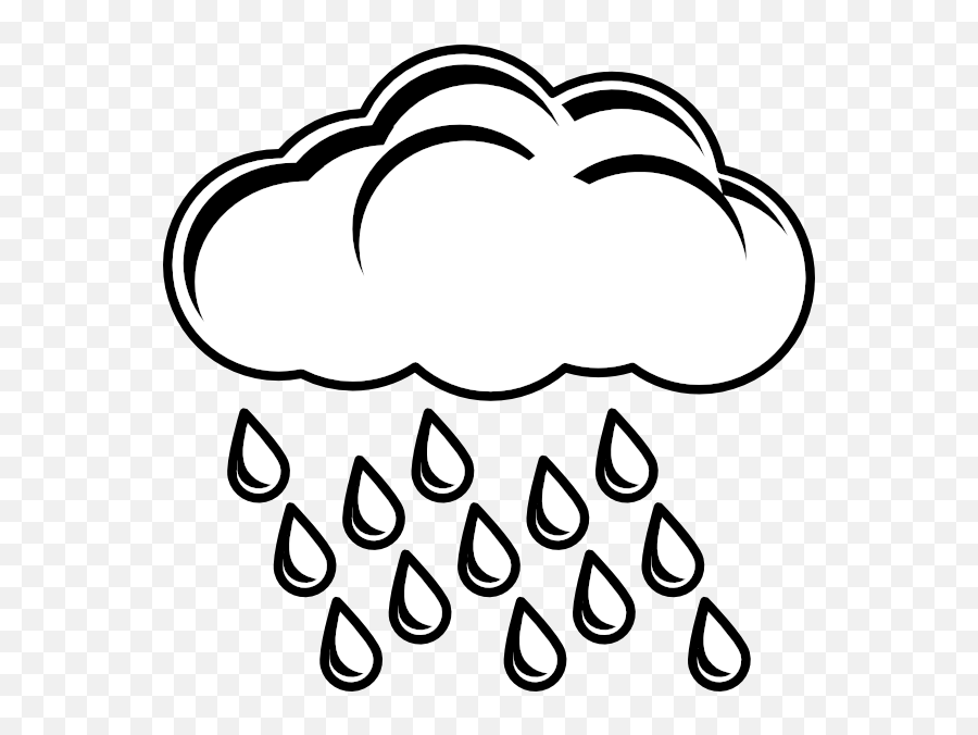 Clipart Rain Percipitation - Sun And Clouds Coloring Png Coloring Rain Emoji,Sun And Cloud Emoji