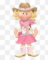 Cowgirl Clipart Blonde Hair Cowgirl - Desenho Country Menina Emoji,Dabbing Cowboy Emoji