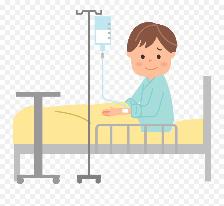 Patient On Intravenous Therapy Clipart Free Download - Patient Images Clip Art Emoji,Emoji Bed In A Bag