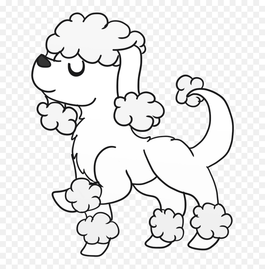 Cartoon Draw Poodle Dog - Clip Art Library Dibujos De Maria Cidoca Emoji,Free Emotion Coloring Pages