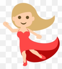 Woman Dancing Emoji Clipart - Fictional Character,Dancing Emoji For Android
