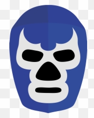 Wrestlers Clipart Easy Drawing - Mascara Blue Demon Png Emoji,Sumo Wrestler Emoji