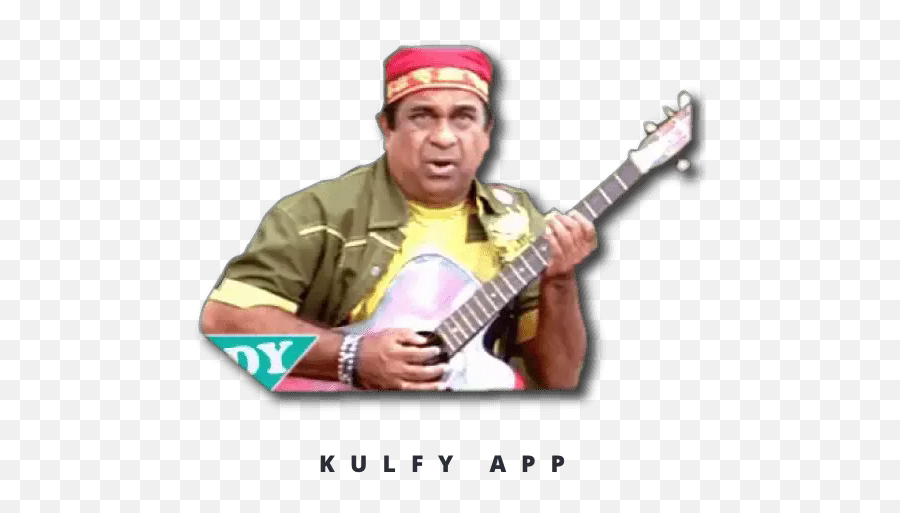 Chi Sticker - Choodaleka Chastunna Brahmi Kulfy Guitar King Movie Brahmanandam Emoji,Brahmanandam Emoticons Download