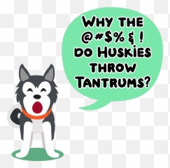 Why Do Huskies Throw Tantrums - Fictional Character Emoji,Husky Emotions